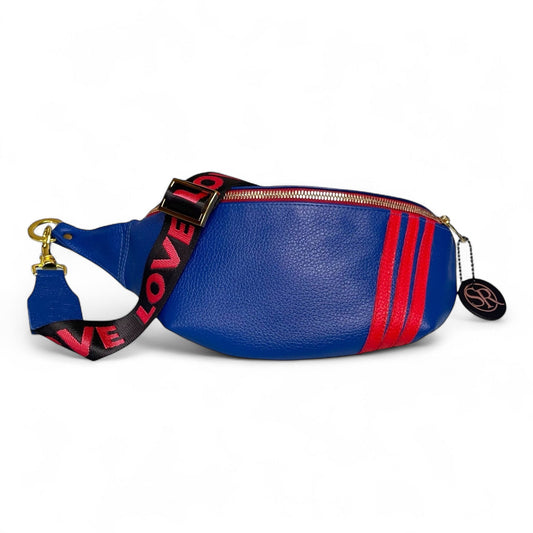 Jett Bumbag - Electric Blue with Red Stripes | Seam Reap Bags