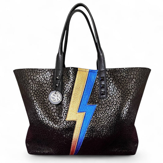 Lightning Bolt “Mazzy” Tote Blue | Seam Reap Bags