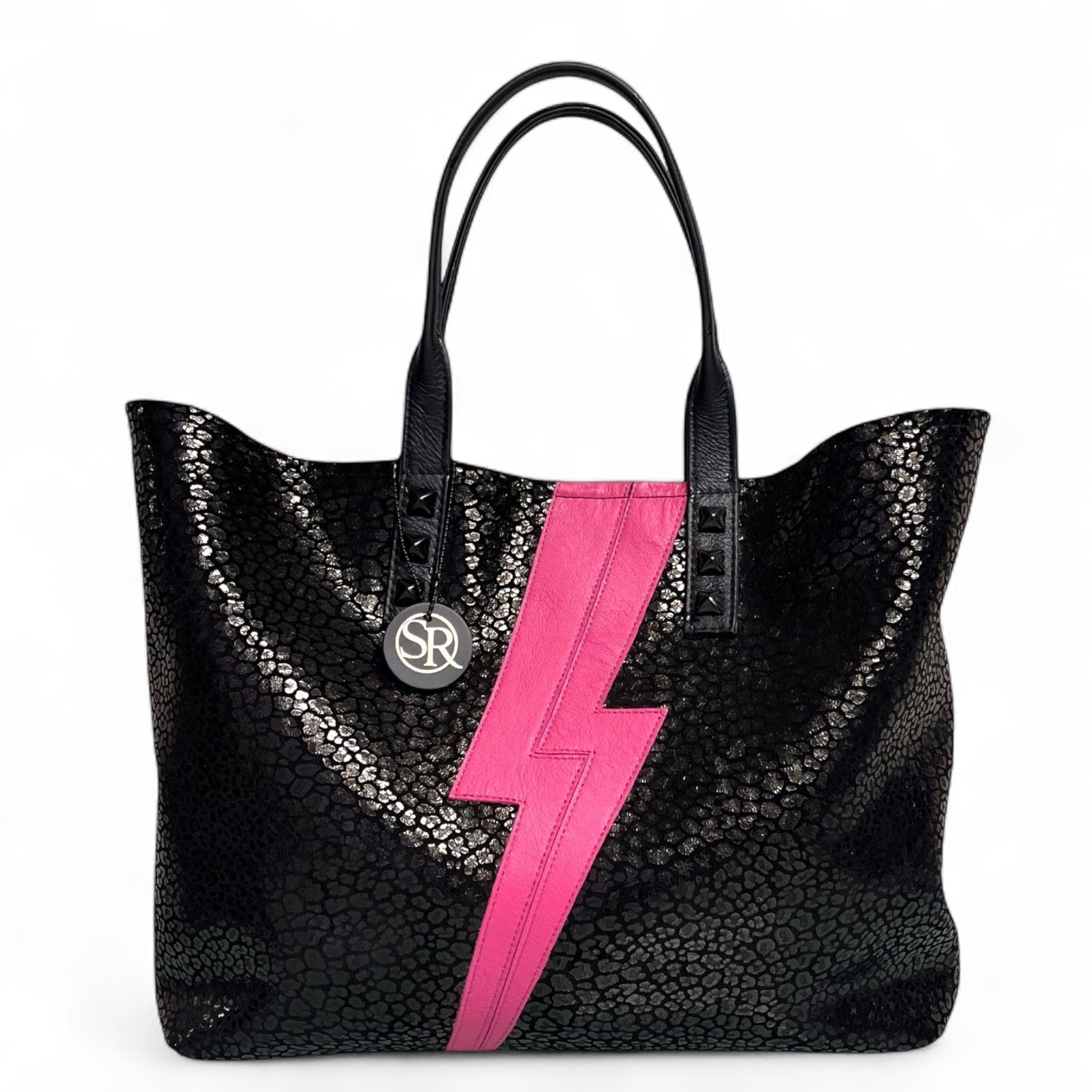 Mazzy Tote Pink Bolt | Seam Reap Bags