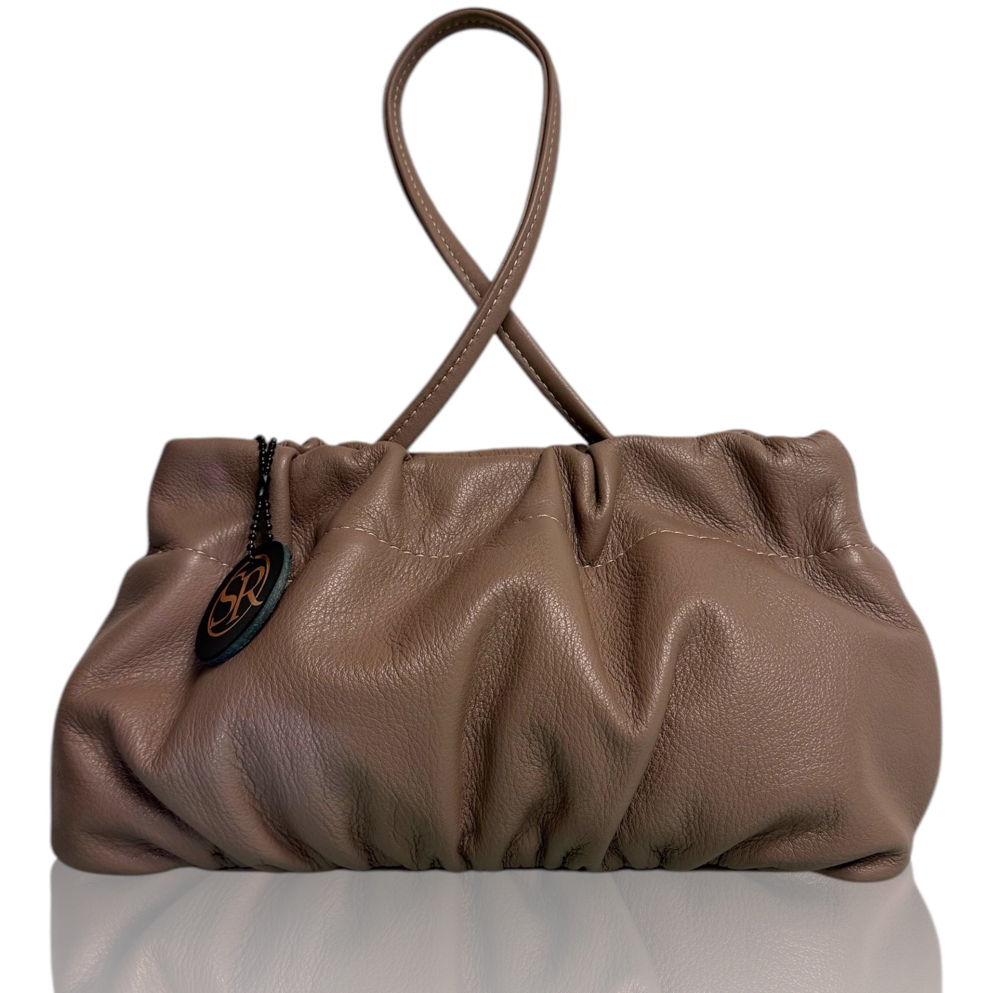 The “Babooshka” Clutch Mocha Leather | Seam Reap - Luxury Handmade Leather Handbags, Purses & Totes