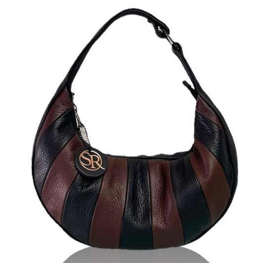 The “Queen” Collection Black & Brown Patchwork | Seam Reap - Luxury Handmade Leather Handbags, Purses & Totes