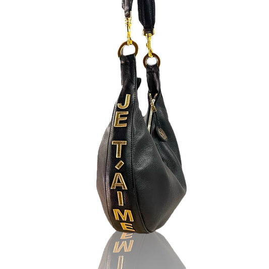 The “Ramones” Collection Gold Je T’aime | Seam Reap - Luxury Handmade Leather Handbags, Purses & Totes