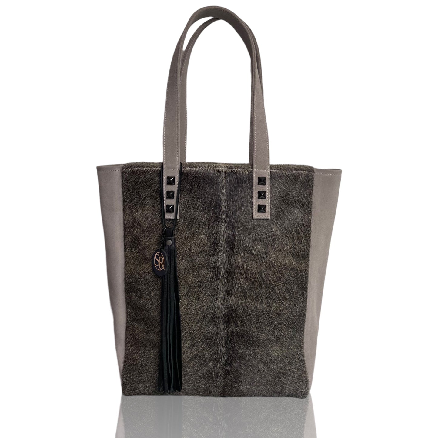 The “Siouxsie” Tote Grey | Seam Reap - Luxury Handmade Leather Handbags, Purses & Totes