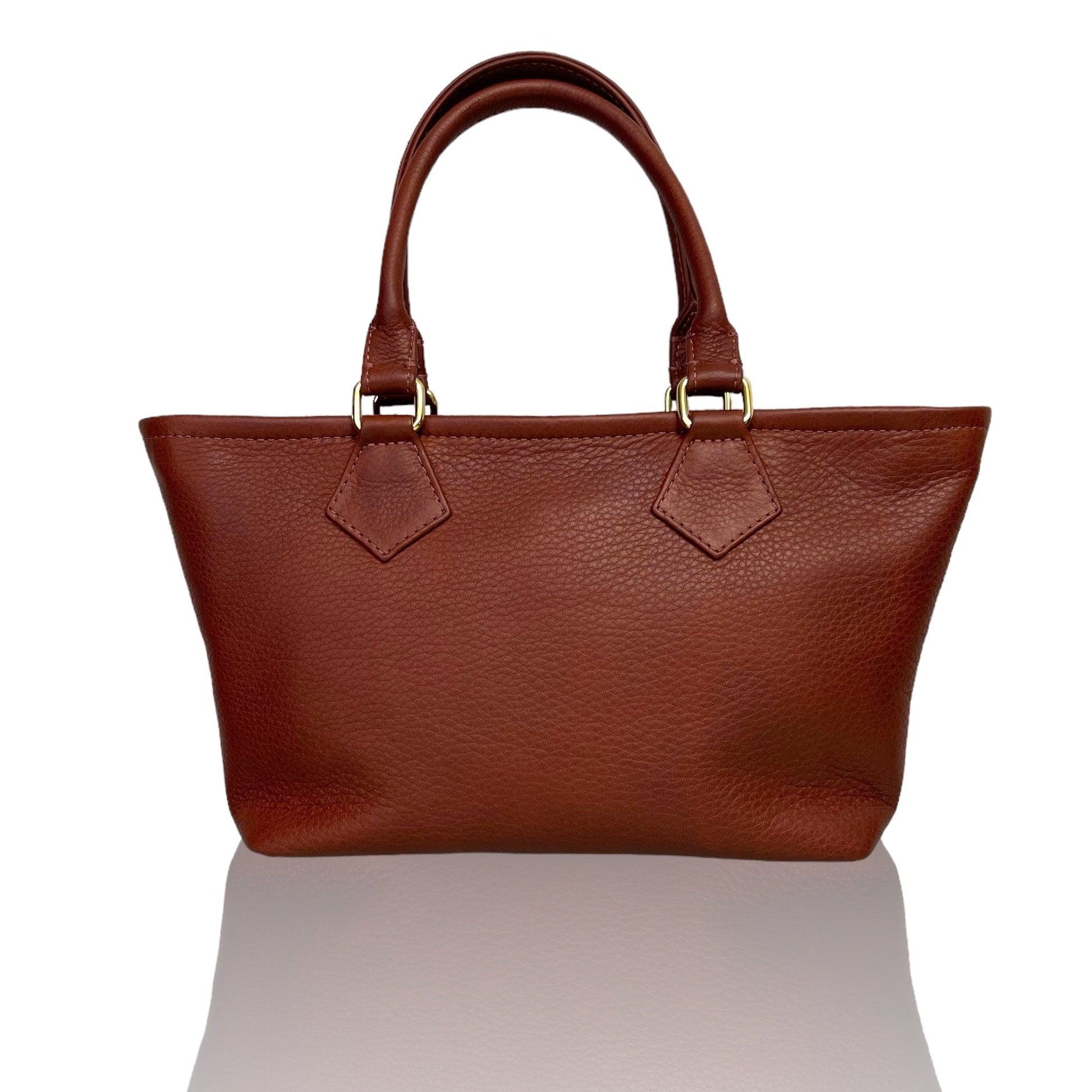 The "Wonderwall" Mini Tote Brown Bolt | Seam Reap - Luxury Handmade Leather Handbags, Purses & Totes