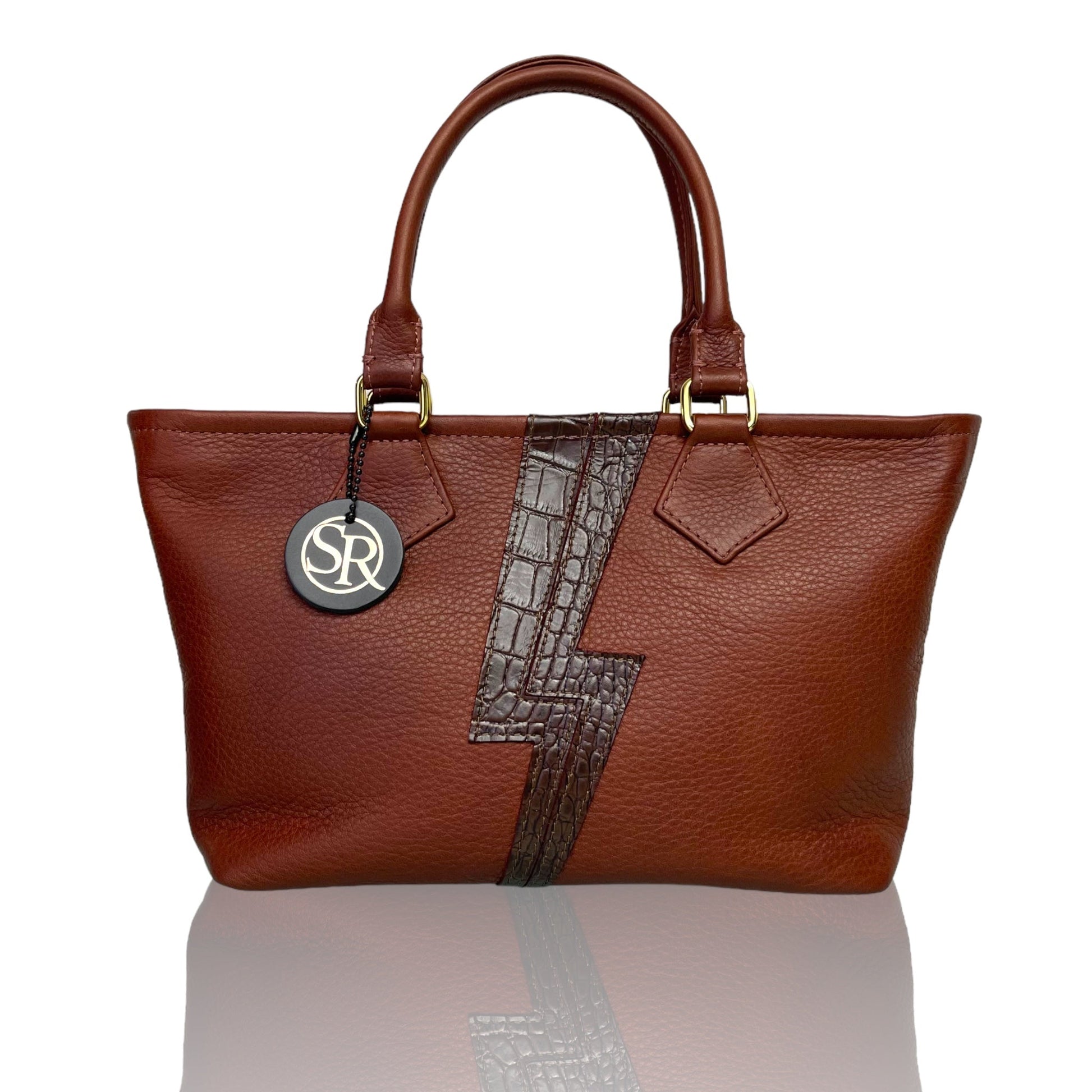 The "Wonderwall" Mini Tote Brown Bolt | Seam Reap - Luxury Handmade Leather Handbags, Purses & Totes