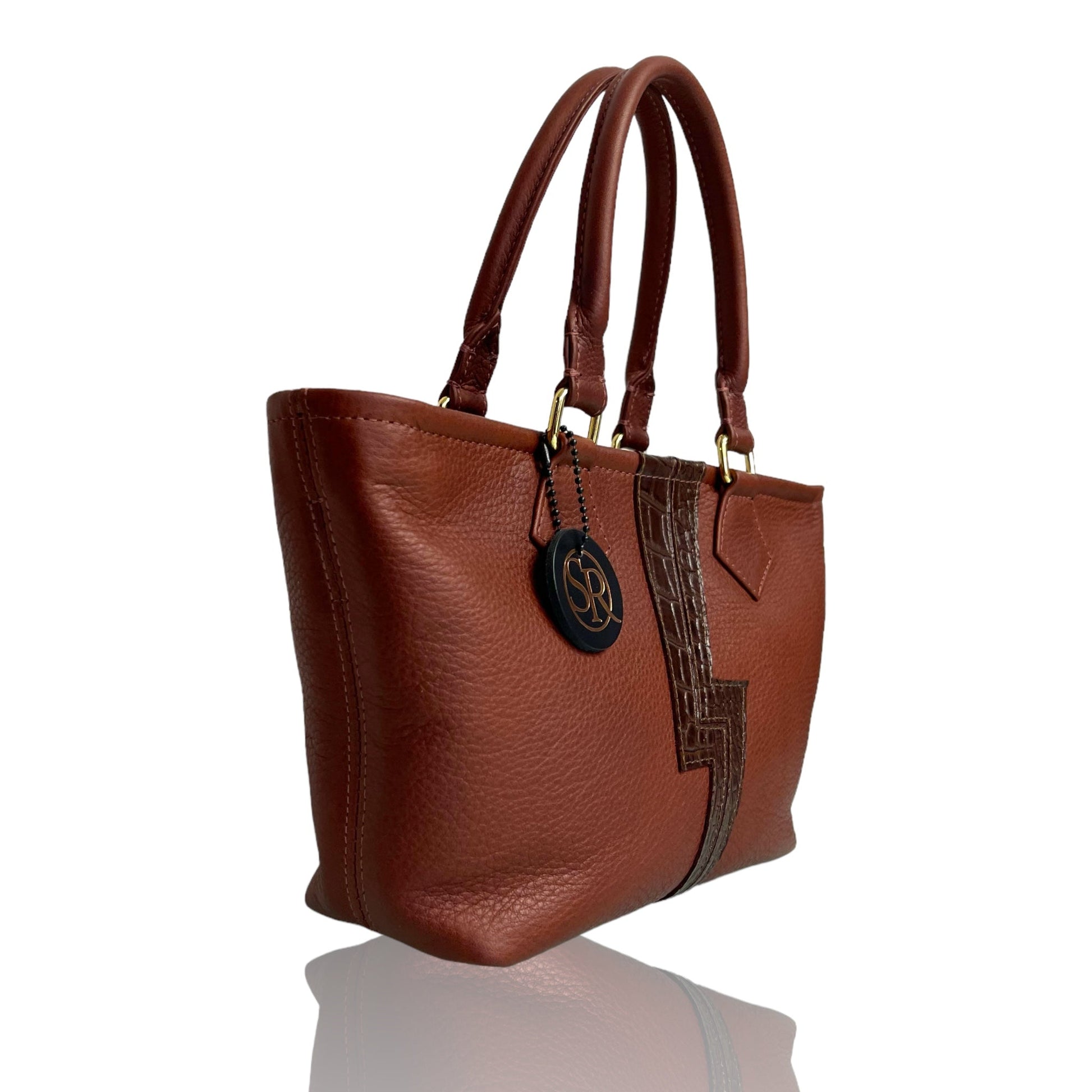 The "Wonderwall" Mini Tote Brown Bolt | Seam Reap - Luxury Handmade Leather Handbags, Purses & Totes