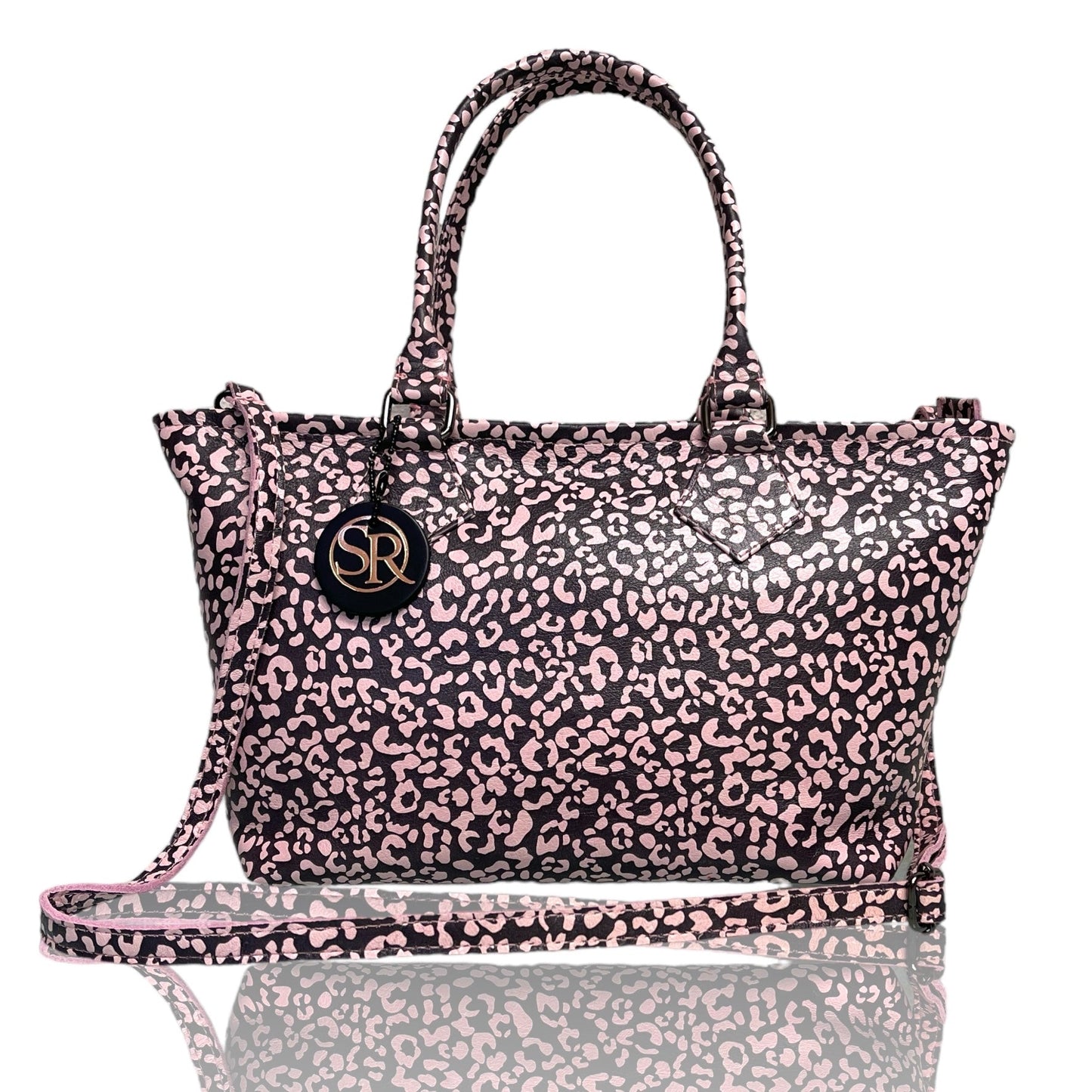 The "Wonderwall" Mini Tote Pink Leopard | Seam Reap - Luxury Handmade Leather Handbags, Purses & Totes