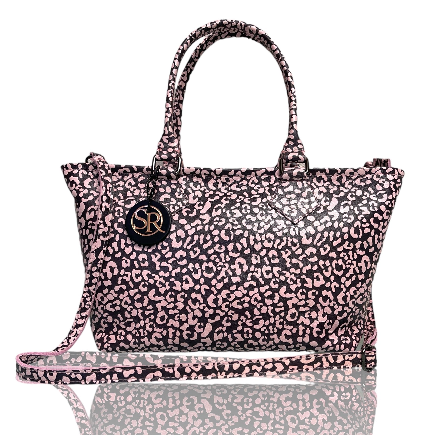 The "Wonderwall" Mini Tote Pink Leopard | Seam Reap - Luxury Handmade Leather Handbags, Purses & Totes
