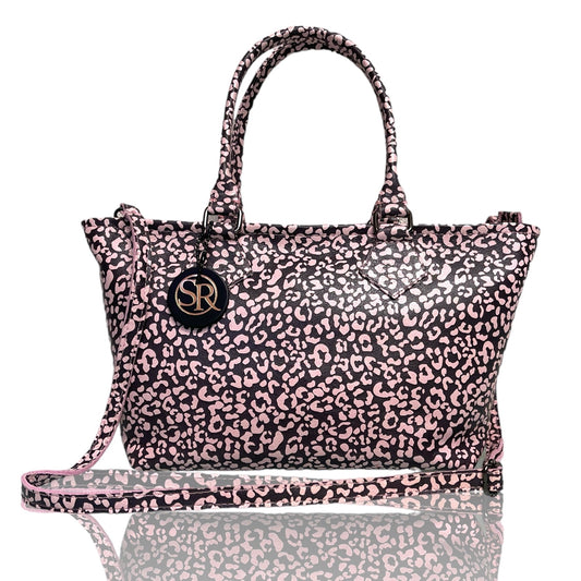 The "Wonderwall" Mini Tote Pink Leopard | Seam Reap - Luxury Handmade Leather Handbags, Purses & Totes