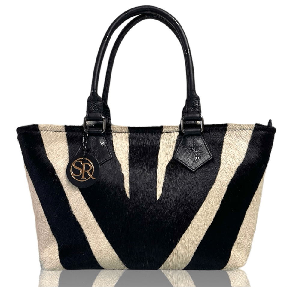 The "Wonderwall" Mini Tote Zebra | Seam Reap - Luxury Handmade Leather Handbags, Purses & Totes