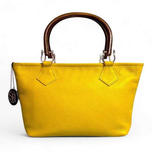 Wonderwall Mini - Yellow with Vintage Wooden Handle | Seam Reap Bags