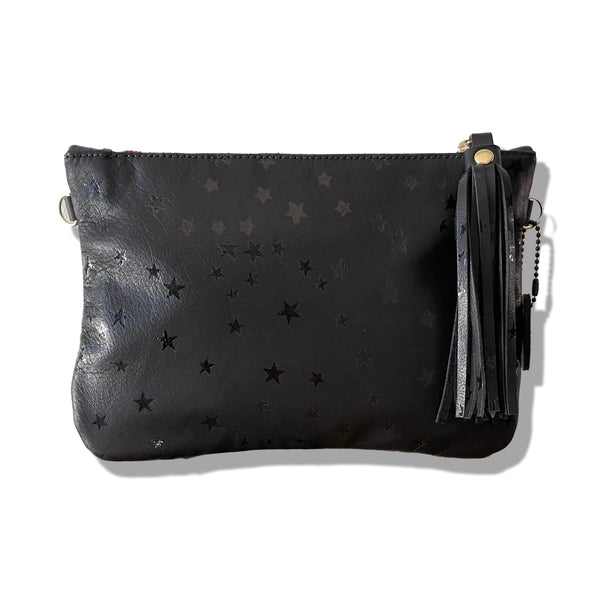Black Heart Clutch Medium | Seam Reap - Luxury Handmade Leather Handbags, Purses & Totes