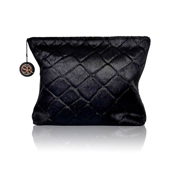 “Blondie” Hobo Black Embossed | Seam Reap - Luxury Handmade Leather Handbags, Purses & Totes