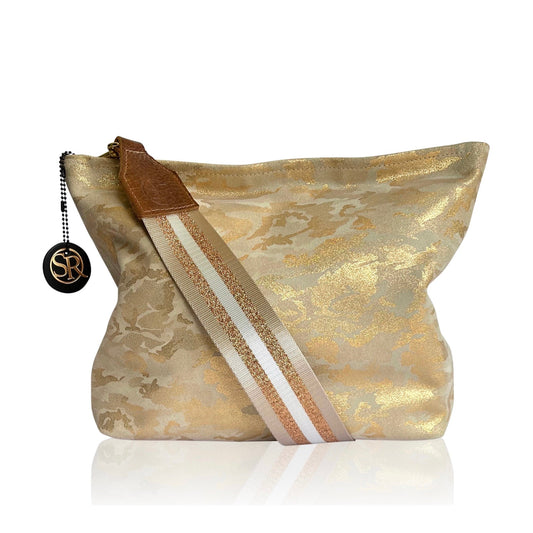 “Blondie” Hobo Gold Camo 30% off | Seam Reap - Luxury Handmade Leather Handbags, Purses & Totes