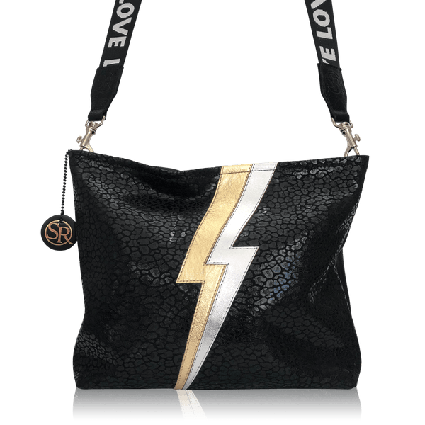 “Blondie” Hobo Lightning Bolt | Seam Reap - Luxury Handmade Leather Handbags, Purses & Totes