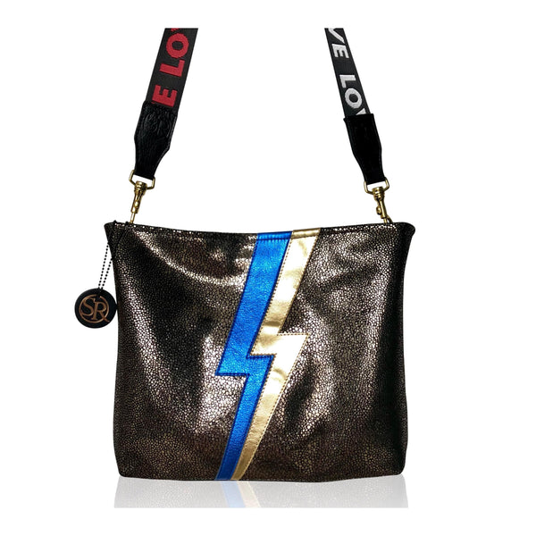 "Blondie" Hobo Stingray Lightning Bolt | Seam Reap - Luxury Handmade Leather Handbags, Purses & Totes