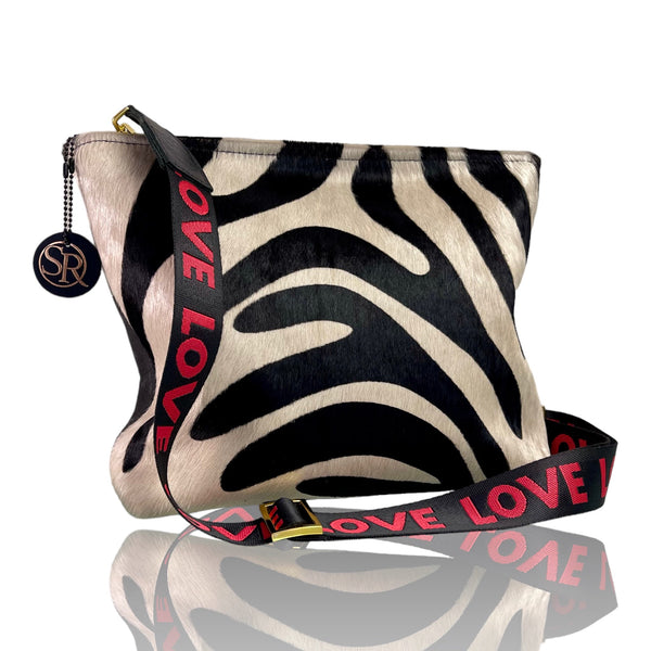 “Blondie” Hobo Zebra | Seam Reap - Luxury Handmade Leather Handbags, Purses & Totes