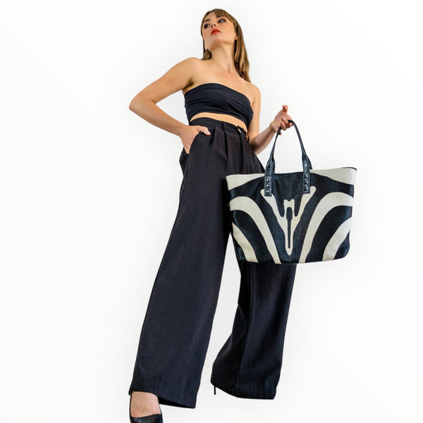 Cheetah “Mazzy” Tote | Seam Reap - Luxury Handmade Leather Handbags, Purses & Totes