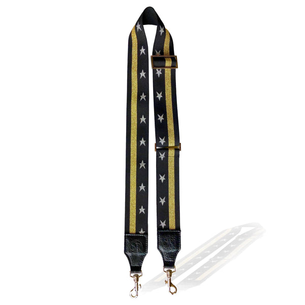 Gold & Silver Star Reflective Bag Strap | Seam Reap - Luxury Handmade Leather Handbags, Purses & Totes