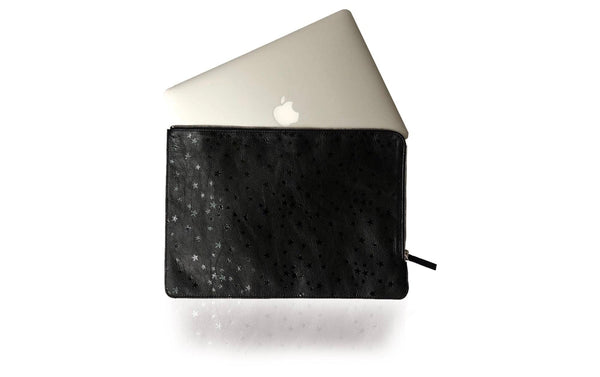 Laptop Sleeve, Bone Snake | Seam Reap - Luxury Handmade Leather Handbags, Purses & Totes
