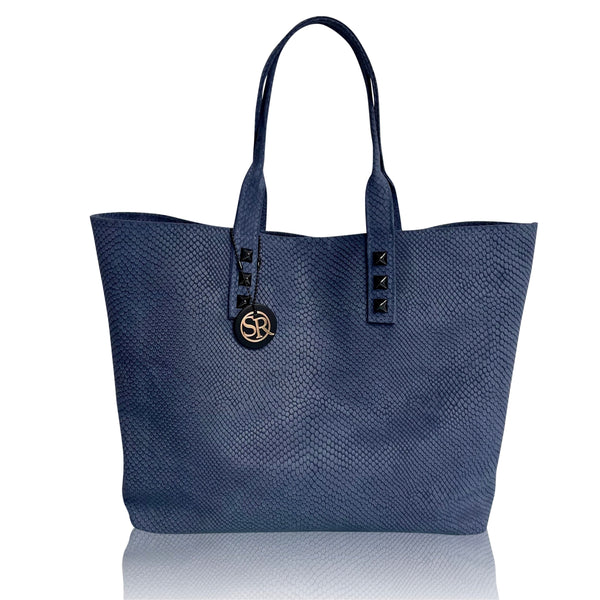 “Mazzy”Tote Embossed | Seam Reap - Luxury Handmade Leather Handbags, Purses & Totes
