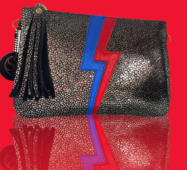 “Ziggy” Bowie Clutch | Seam Reap - Luxury Handmade Leather Handbags, Purses & Totes