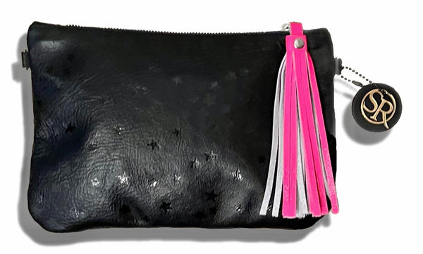 “Ziggy” Neon Lightning Bolt Clutch | Seam Reap - Luxury Handmade Leather Handbags, Purses & Totes