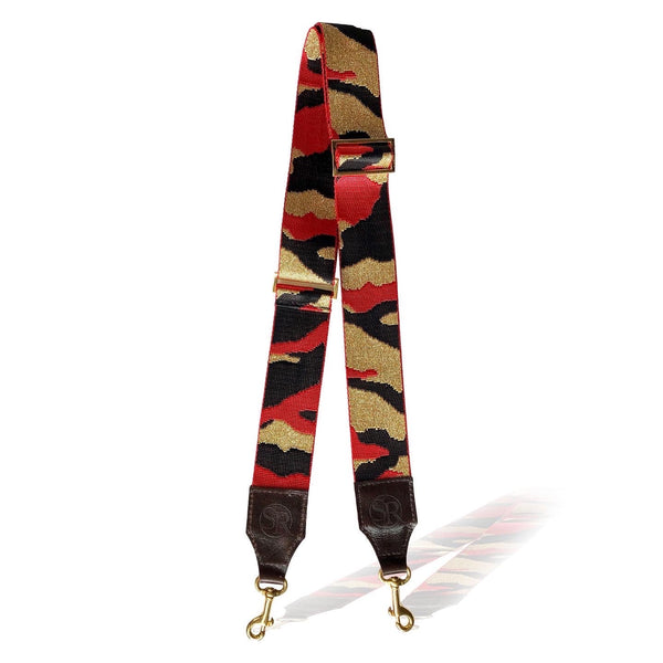 Red & Gold Metallic Bag Strap | Seam Reap - Luxury Handmade Leather Handbags, Purses & Totes