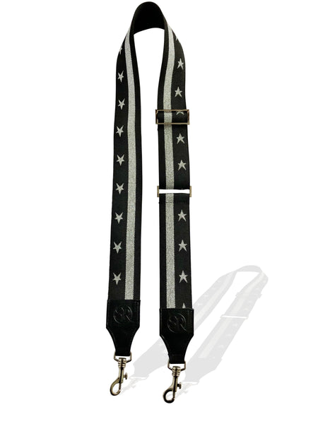 Silver Star Reflective Bag Strap | Seam Reap - Luxury Handmade Leather Handbags, Purses & Totes