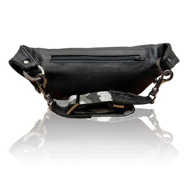 The “Jett” Bumbag Blackout | Seam Reap - Luxury Handmade Leather Handbags, Purses & Totes