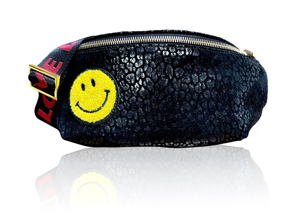 The “Jett” Bumbag Smiley Face | Seam Reap - Luxury Handmade Leather Handbags, Purses & Totes