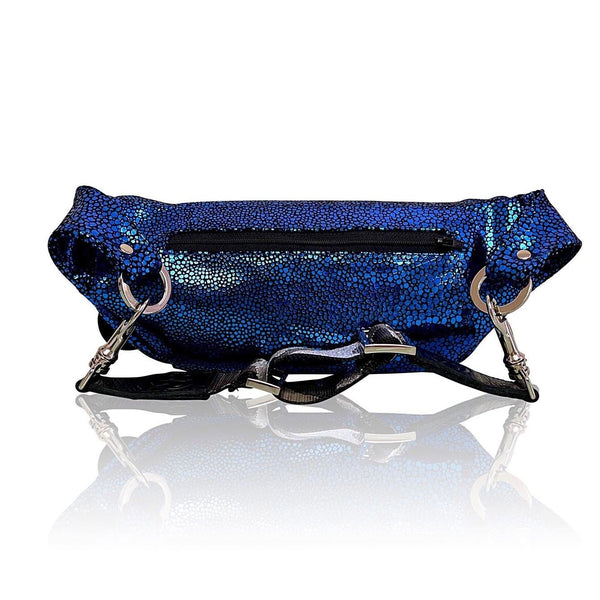 The “Jett” Bumbag Blue Stingray | Seam Reap - Luxury Handmade Leather Handbags, Purses & Totes