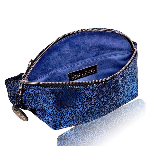 The “Jett” Bumbag Blue Stingray | Seam Reap - Luxury Handmade Leather Handbags, Purses & Totes
