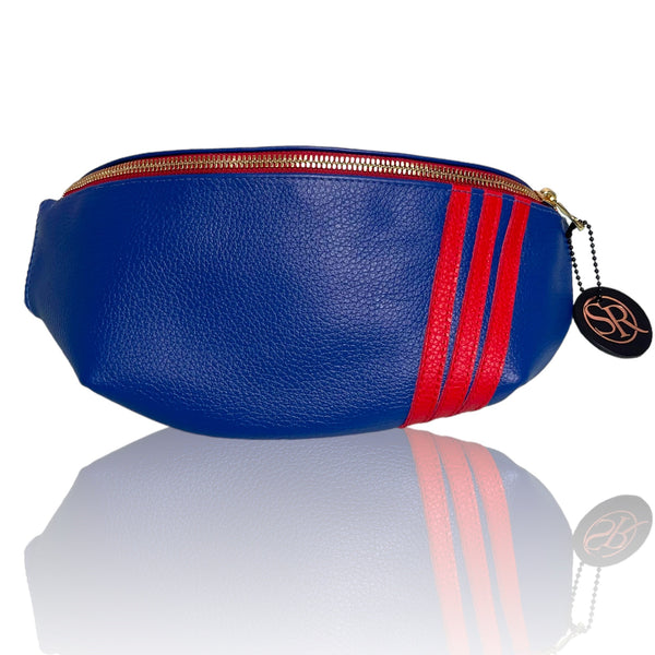 The “Jett” Bumbag Electric Blue | Seam Reap - Luxury Handmade Leather Handbags, Purses & Totes