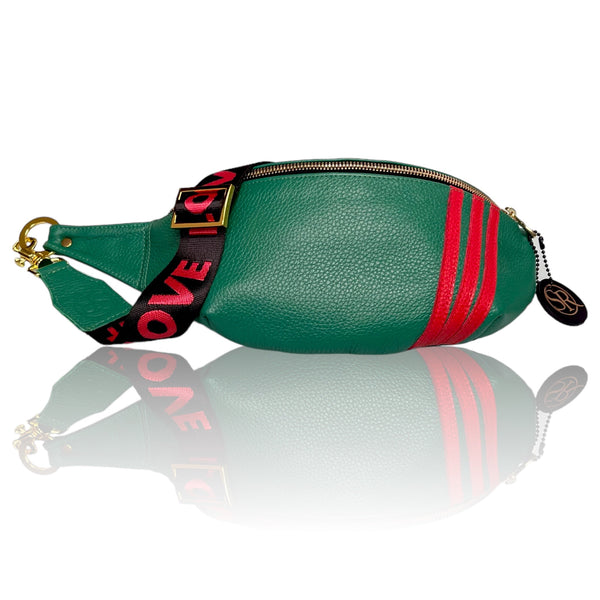 The “Jett” Bumbag Emerald Green | Seam Reap Bags