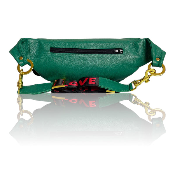 The “Jett” Bumbag Emerald Green | Seam Reap - Luxury Handmade Leather Handbags, Purses & Totes