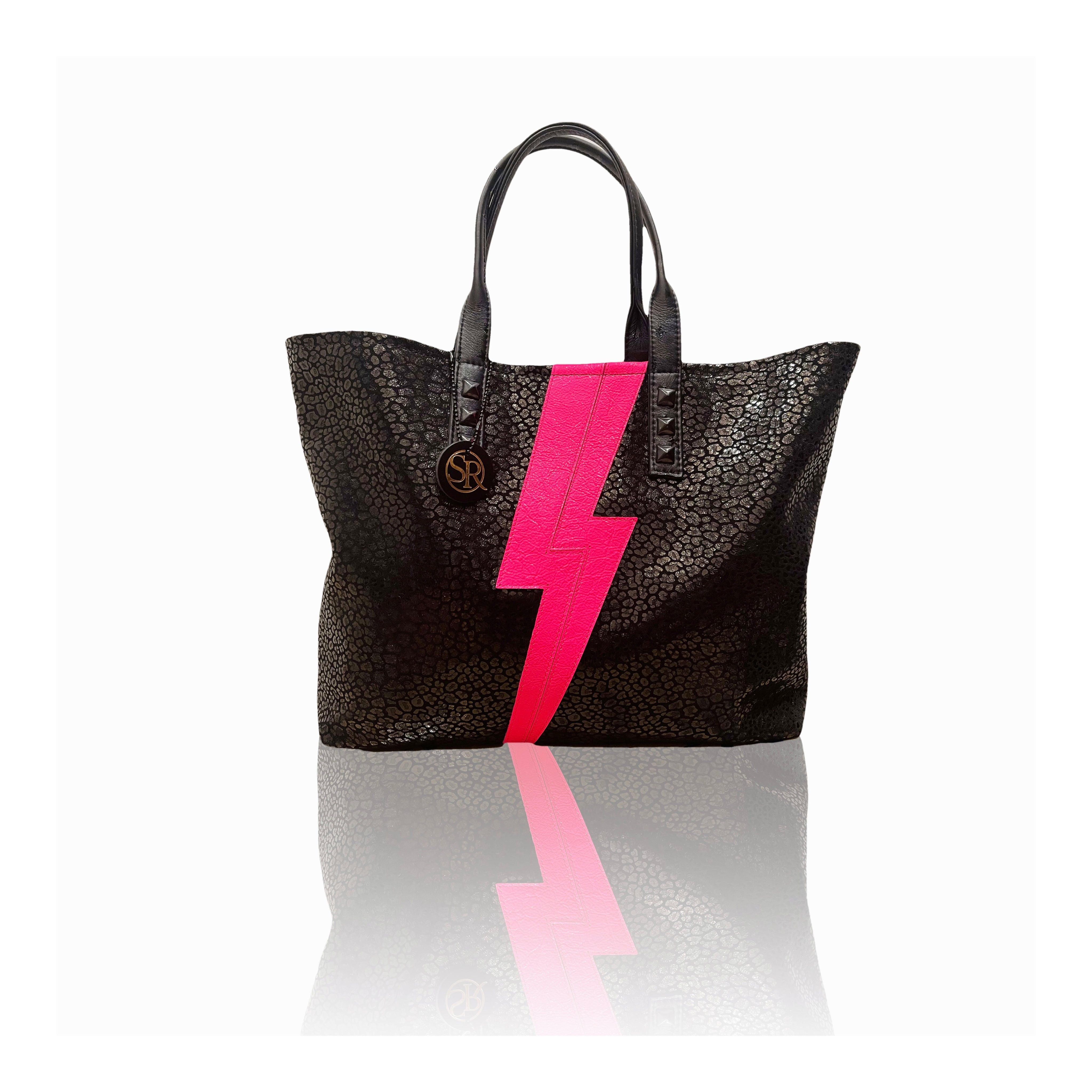The “Mazzy” Tote Pink Bolt