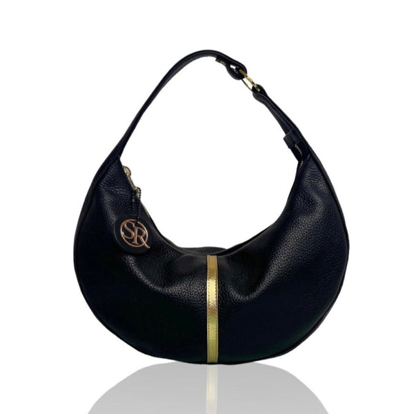 The “Queen” Collection Black/Gold Stripe | Seam Reap - Luxury Handmade Leather Handbags, Purses & Totes