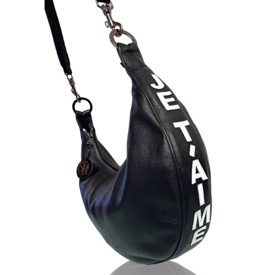 The “Ramones” Collection White Je T’aime | Seam Reap - Luxury Handmade Leather Handbags, Purses & Totes