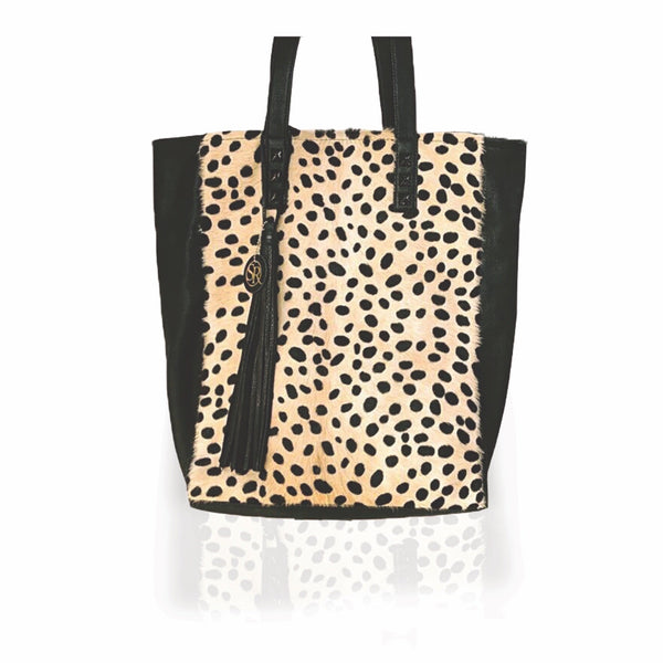 The "Siouxsie" Tote Cheetah | Seam Reap - Luxury Handmade Leather Handbags, Purses & Totes