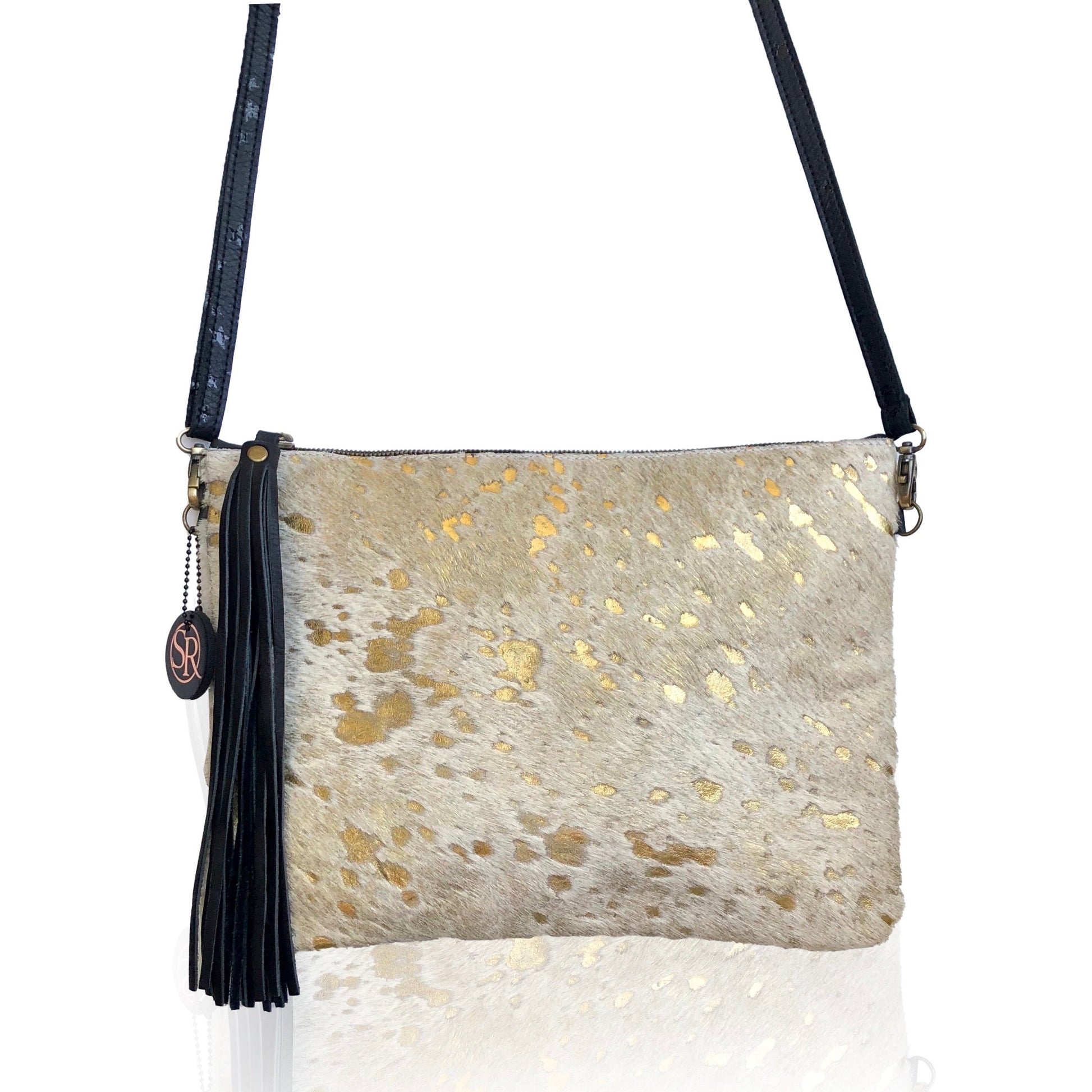 The White and Gold "Delgado" Clutch | Seam Reap - Luxury Handmade Leather Handbags, Purses & Totes