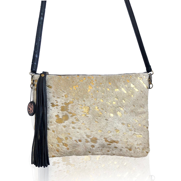 The White and Gold "Delgado" Clutch | Seam Reap - Luxury Handmade Leather Handbags, Purses & Totes