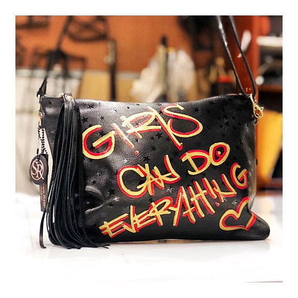 The “Ziggy” Graffiti Clutch | Seam Reap - Luxury Handmade Leather Handbags, Purses & Totes