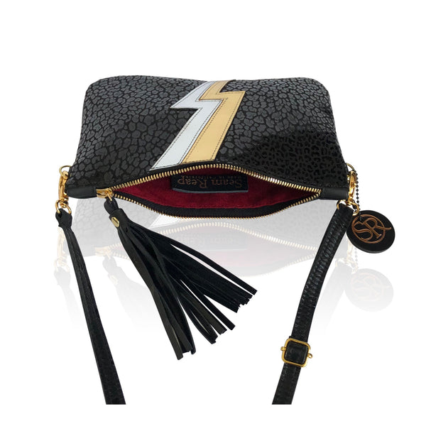 The “Ziggy” Lightning Bolt Clutch | Seam Reap - Luxury Handmade Leather Handbags, Purses & Totes