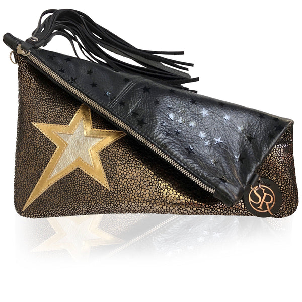 The “Ziggy” Shooting Star Clutch | Seam Reap - Luxury Handmade Leather Handbags, Purses & Totes