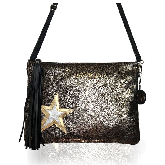 The “Ziggy” Shooting Star Clutch | Seam Reap - Luxury Handmade Leather Handbags, Purses & Totes